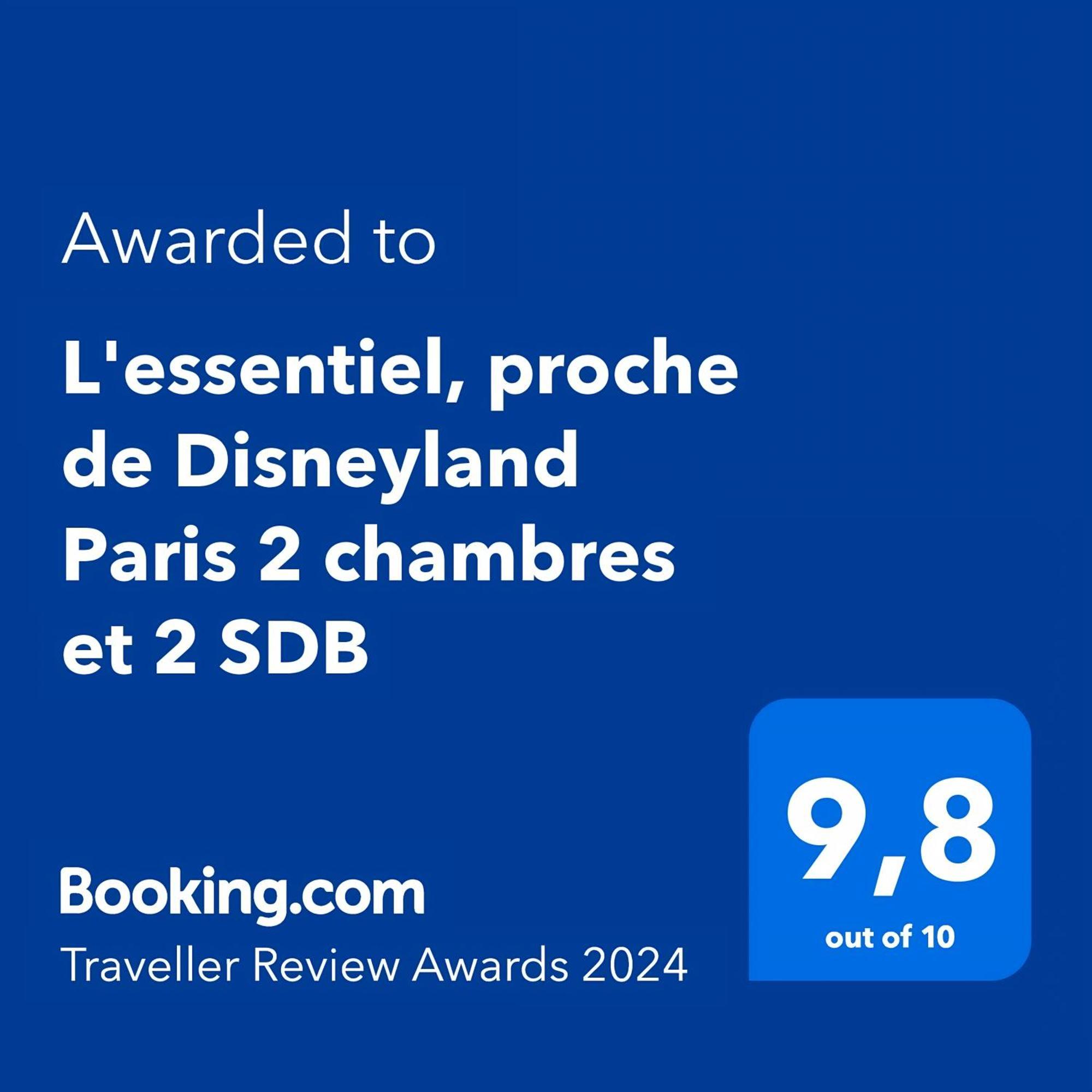 L'Essentiel, Proche De Disneyland Paris 2 Chambres Et 2 Sdb Chessy  Esterno foto