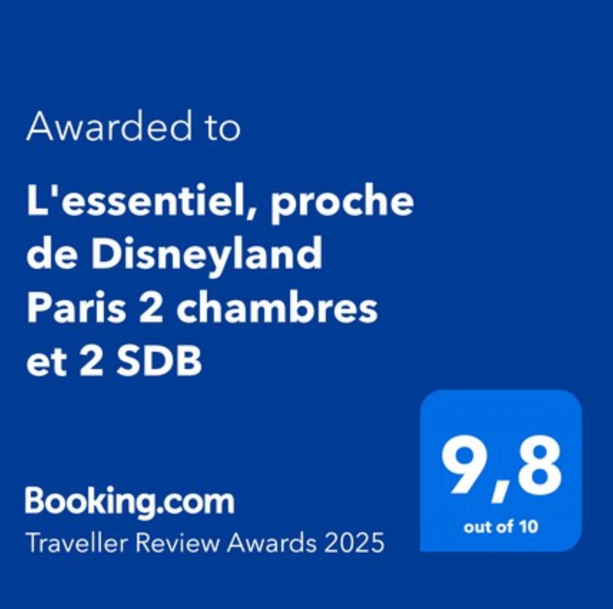 L'Essentiel, Proche De Disneyland Paris 2 Chambres Et 2 Sdb Chessy  Esterno foto